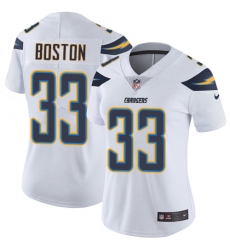 Women's Nike Los Angeles Chargers #33 Tre Boston Elite White NFL Jersey