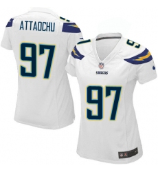 Women's Nike Los Angeles Chargers #97 Jeremiah Attaochu Game White NFL Jersey