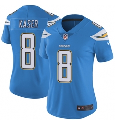Women's Nike Los Angeles Chargers #8 Drew Kaser Electric Blue Alternate Vapor Untouchable Limited Player NFL Jersey