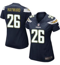 Women's Nike Los Angeles Chargers #26 Casey Hayward Game Navy Blue Team Color NFL Jersey