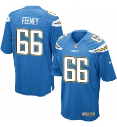Men's Nike Los Angeles Chargers #66 Dan Feeney Game Electric Blue Alternate NFL Jersey