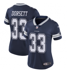 Women's Nike Dallas Cowboys #33 Tony Dorsett Elite Navy Blue Team Color NFL Jersey