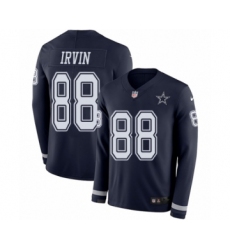 Youth Nike Dallas Cowboys #88 Michael Irvin Limited Navy Blue Therma Long Sleeve NFL Jersey