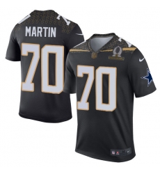 Men's Nike Dallas Cowboys #70 Zack Martin Elite Black Team Irvin 2016 Pro Bowl NFL Jersey