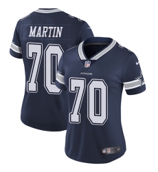 Women's Nike Dallas Cowboys #70 Zack Martin Elite Navy Blue Team Color NFL Jersey