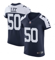 Men's Nike Dallas Cowboys #50 Sean Lee Navy Blue Throwback Alternate Vapor Untouchable Elite Player NFL Jersey