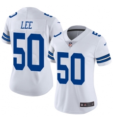 Women's Nike Dallas Cowboys #50 Sean Lee Elite White NFL Jersey
