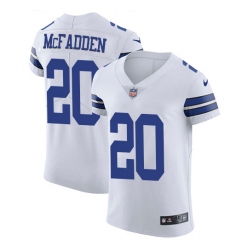 Men's Nike Dallas Cowboys #20 Darren McFadden Elite White NFL Jersey