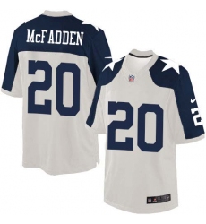 Men's Nike Dallas Cowboys #20 Darren McFadden Limited White Throwback Alternate NFL Jersey