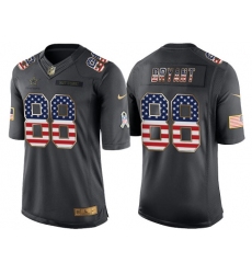 Men's Nike Dallas Cowboys #88 Dez Bryant Limited Black USA Flag Salute To Service NFL Jersey