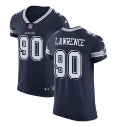 Men's Nike Dallas Cowboys #90 Demarcus Lawrence Navy Blue Team Color Vapor Untouchable Elite Player NFL Jersey