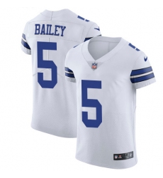 Men's Nike Dallas Cowboys #5 Dan Bailey Elite White NFL Jersey