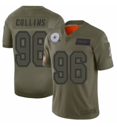 Youth Dallas Cowboys #96 Maliek Collins Limited Camo 2019 Salute to Service Football Jersey
