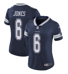 Women's Nike Dallas Cowboys #6 Chris Jones Elite Navy Blue Team Color NFL Jersey