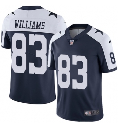 Men's Nike Dallas Cowboys #83 Terrance Williams Navy Blue Throwback Alternate Vapor Untouchable Limited Player NFL Jersey