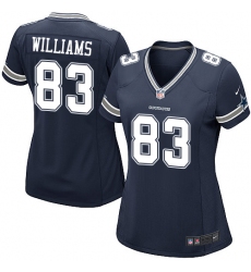 Women's Nike Dallas Cowboys #83 Terrance Williams Game Navy Blue Team Color NFL Jersey