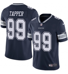 Men's Nike Dallas Cowboys #99 Charles Tapper Navy Blue Team Color Vapor Untouchable Limited Player NFL Jersey