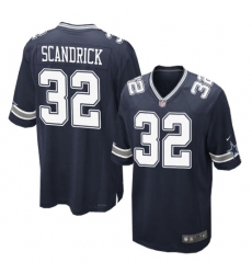 Men's Nike Dallas Cowboys #32 Orlando Scandrick Game Navy Blue Team Color NFL Jersey