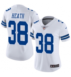 Women's Nike Dallas Cowboys #38 Jeff Heath Elite White NFL Jersey
