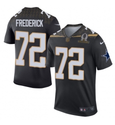 Men's Nike Dallas Cowboys #72 Travis Frederick Elite Black Team Irvin 2016 Pro Bowl NFL Jersey
