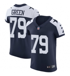 Men's Nike Dallas Cowboys #79 Chaz Green Navy Blue Throwback Alternate Vapor Untouchable Elite Player NFL Jersey