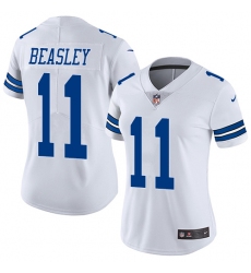 Women's Nike Dallas Cowboys #11 Cole Beasley Elite White NFL Jersey