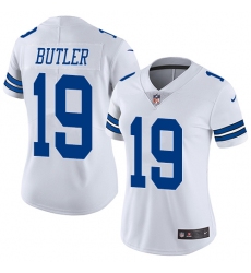 Women's Nike Dallas Cowboys #19 Brice Butler Elite White NFL Jersey