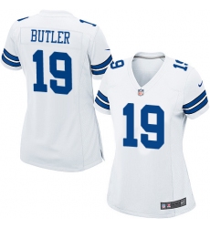 Women's Nike Dallas Cowboys #19 Brice Butler Game White NFL Jersey