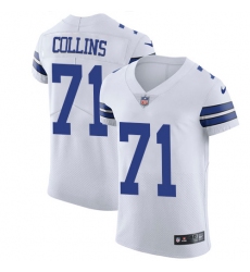 Men's Nike Dallas Cowboys #71 La'el Collins Elite White NFL Jersey
