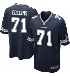 Men's Nike Dallas Cowboys #71 La'el Collins Game Navy Blue Team Color NFL Jersey