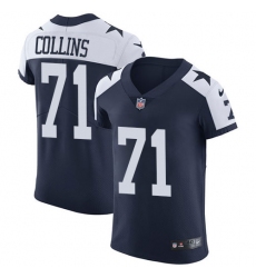 Men's Nike Dallas Cowboys #71 La'el Collins Navy Blue Throwback Alternate Vapor Untouchable Elite Player NFL Jersey