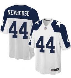 Men's Nike Dallas Cowboys #44 Robert Newhouse Game White Throwback Alternate NFL Jersey