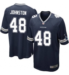 Men's Nike Dallas Cowboys #48 Daryl Johnston Game Navy Blue Team Color NFL Jersey