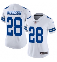 Women's Nike Dallas Cowboys #28 Darren Woodson Elite White NFL Jersey