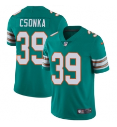 Youth Nike Miami Dolphins #39 Larry Csonka Aqua Green Alternate Vapor Untouchable Limited Player NFL Jersey