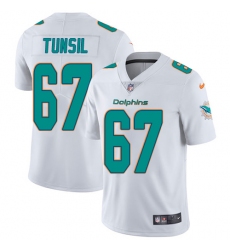 Youth Nike Miami Dolphins #67 Laremy Tunsil Elite White NFL Jersey