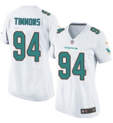 Women's Nike Miami Dolphins #94 Lawrence Timmons Game White NFL Jersey