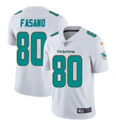 Youth Nike Miami Dolphins #80 Anthony Fasano White Vapor Untouchable Limited Player NFL Jersey