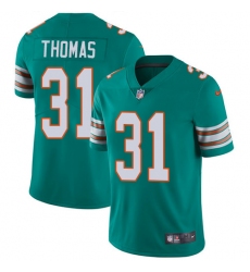 Youth Nike Miami Dolphins #31 Michael Thomas Elite Aqua Green Alternate NFL Jersey