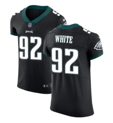 Men's Nike Philadelphia Eagles #92 Reggie White Black Alternate Vapor Untouchable Elite Player NFL Jersey