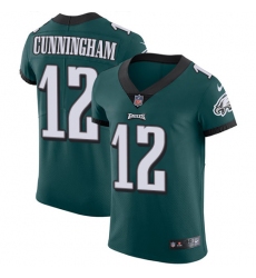 Men's Nike Philadelphia Eagles #12 Randall Cunningham Midnight Green Team Color Vapor Untouchable Elite Player NFL Jersey