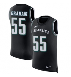 Men's Nike Philadelphia Eagles #55 Brandon Graham Limited Black Rush Player Name & Number Tank Top NFL Jersey