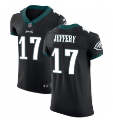 Men's Nike Philadelphia Eagles #17 Alshon Jeffery Black Alternate Vapor Untouchable Elite Player NFL Jersey
