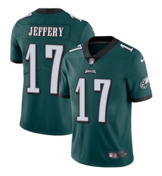 Men's Nike Philadelphia Eagles #17 Alshon Jeffery Midnight Green Team Color Vapor Untouchable Limited Player NFL Jersey