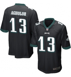Men's Nike Philadelphia Eagles #13 Nelson Agholor Game Black Alternate NFL Jersey