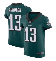 Men's Nike Philadelphia Eagles #13 Nelson Agholor Midnight Green Team Color Vapor Untouchable Elite Player NFL Jersey