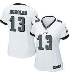 Women's Nike Philadelphia Eagles #13 Nelson Agholor Game White NFL Jersey