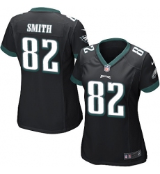 Women's Nike Philadelphia Eagles #82 Torrey Smith Game Black Alternate NFL Jersey