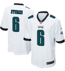 Men's Nike Philadelphia Eagles #6 Caleb Sturgis Game White NFL Jersey