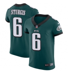 Men's Nike Philadelphia Eagles #6 Caleb Sturgis Midnight Green Team Color Vapor Untouchable Elite Player NFL Jersey